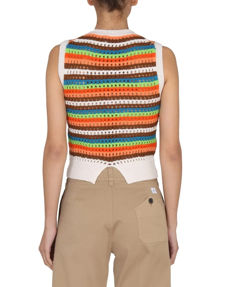 Department 5 Striped Wool Sweater — Multicolor Multicolor
