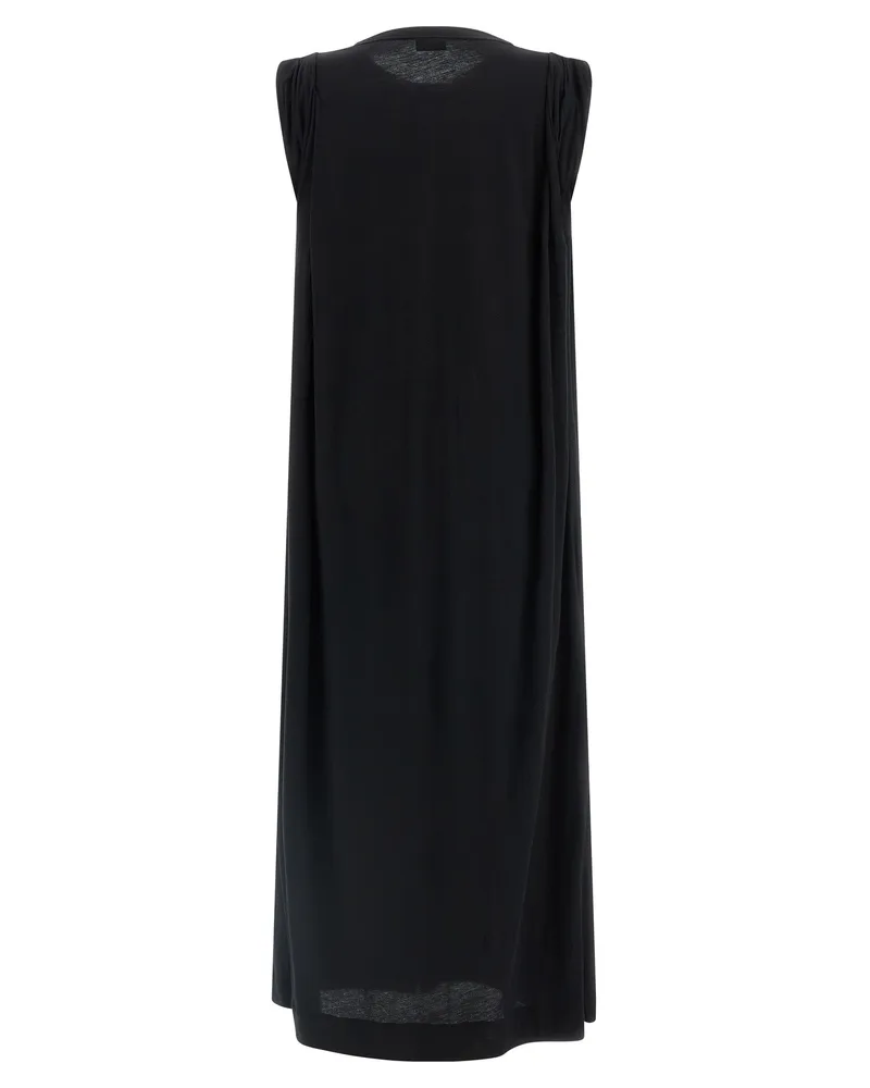Dries van Noten Women's Black Cotton Long Dress Black
