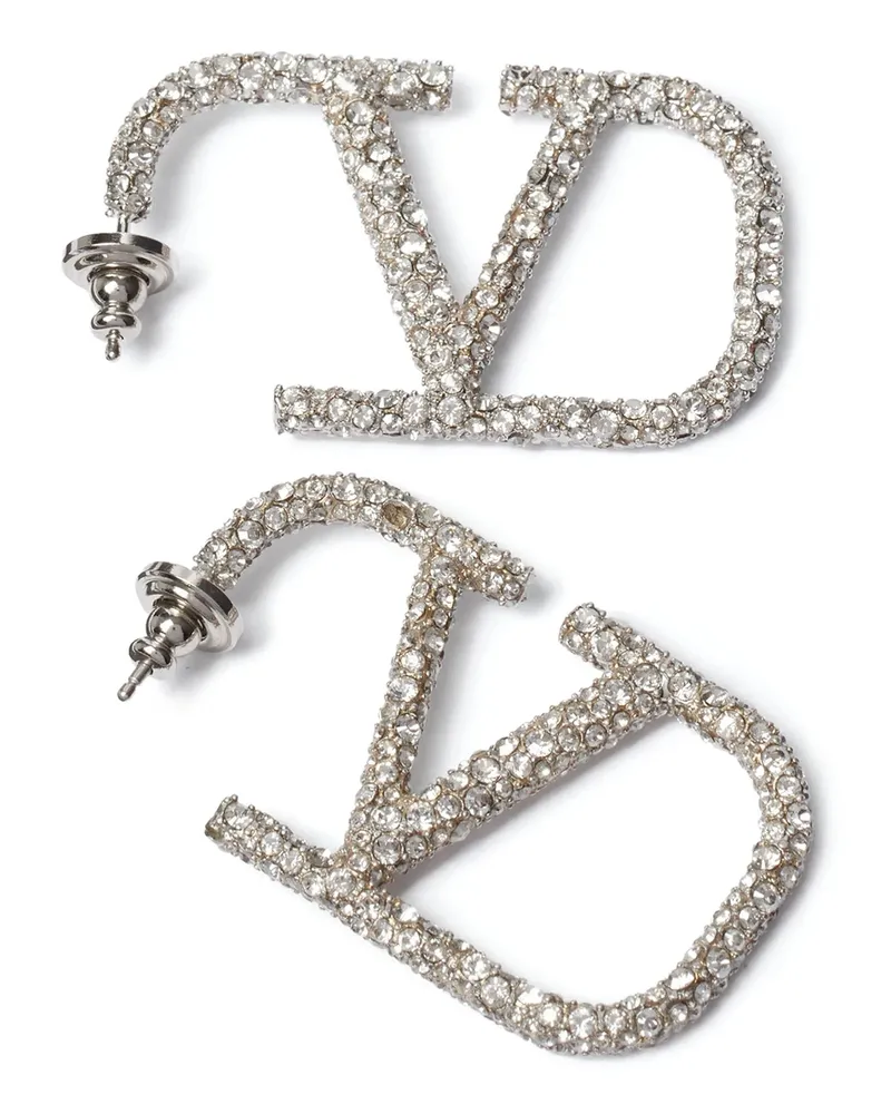 Valentino Garavani Women's Silver Stainless Steel Earrings Silver