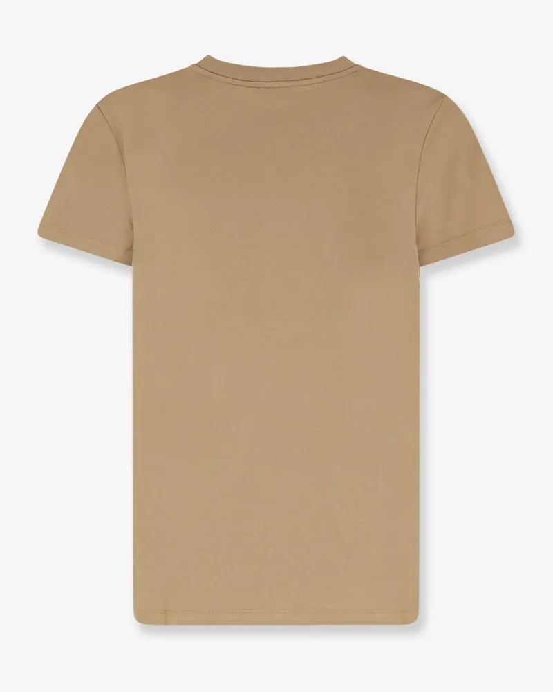 Max Mara Women T-Shirt Mxmgiovane Beige Cotton T-Shirts & Jerseys Beige