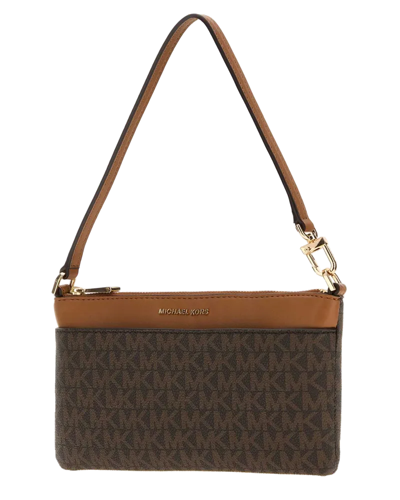Michael Kors Women's Md Tz Conv Wristlet Brnacorn Borse A Mano Bag Brown