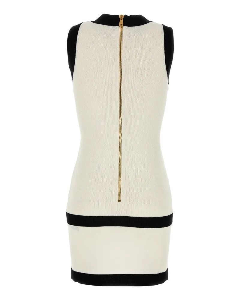 Balmain Ef1r5086kh88 Gau Naturelnoir Abiti Dress Multicolor