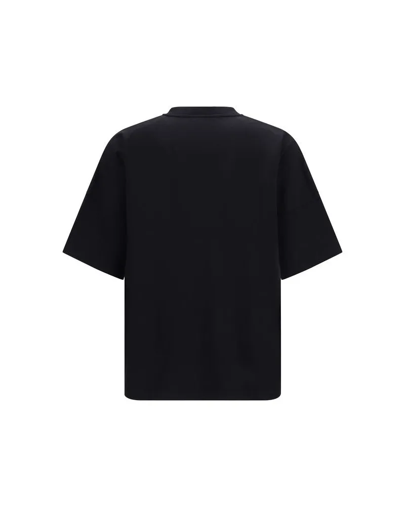 Palm Angels Men's Black Cotton T-Shirt Black