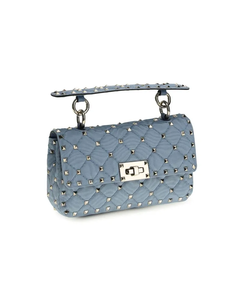 Valentino Garavani Women's Blue Viscose Shoulder Bag Blue