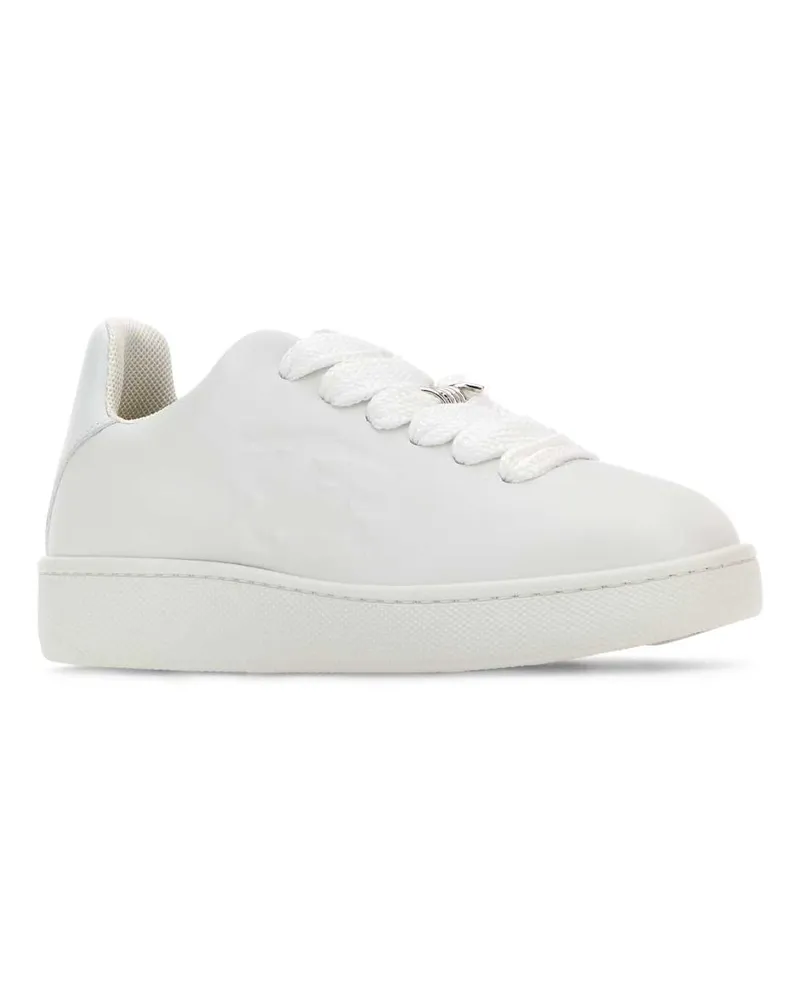 Burberry Women's White Leather Box Sneakers White