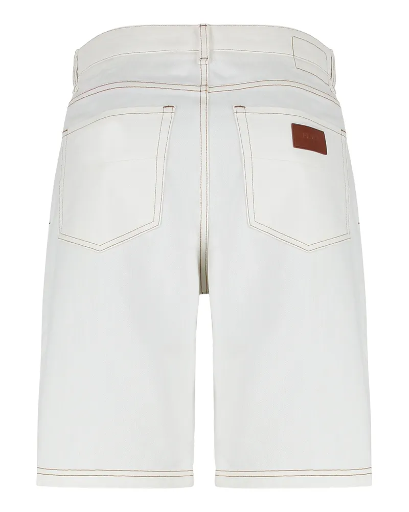 Fendi Men's Bermuda Shorts Ecru Cotton Beige