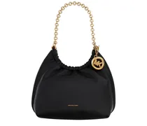 Smooth Cow Leather Shoulder Bag — Black