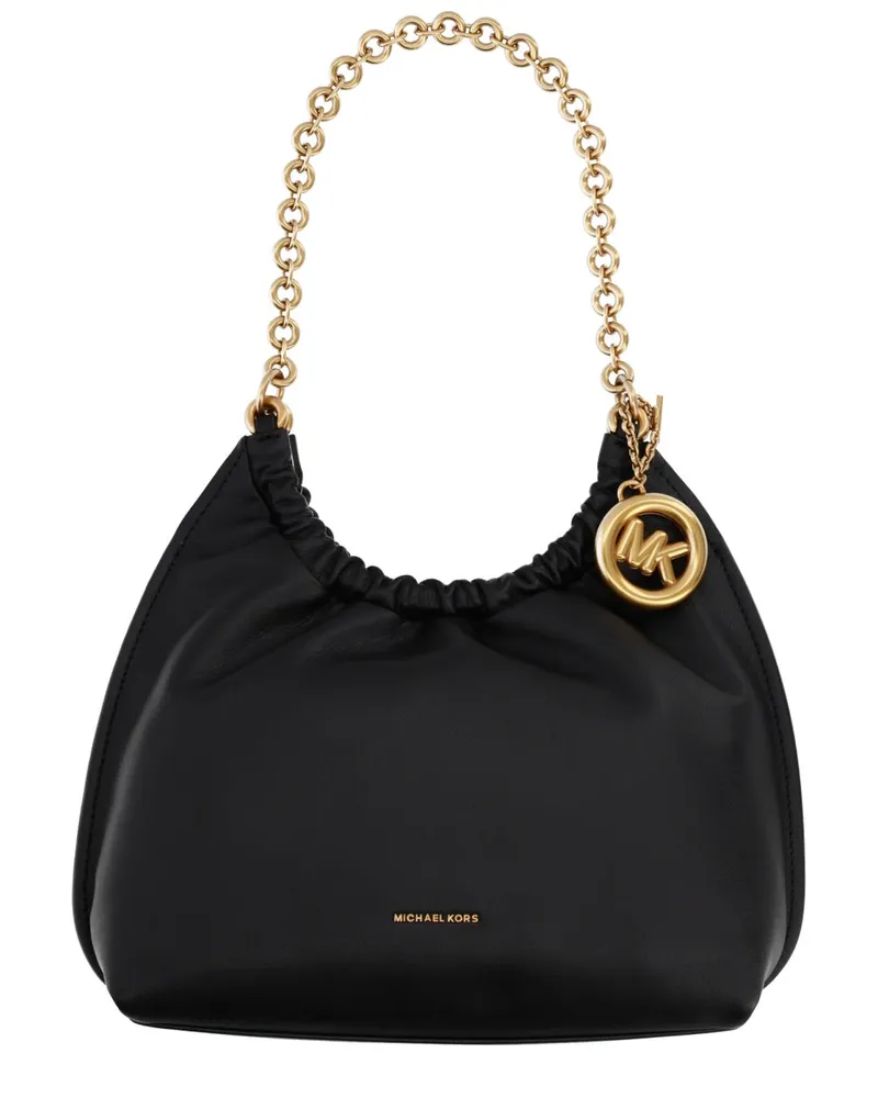 Michael Kors Smooth Cow Leather Shoulder Bag — Black Black