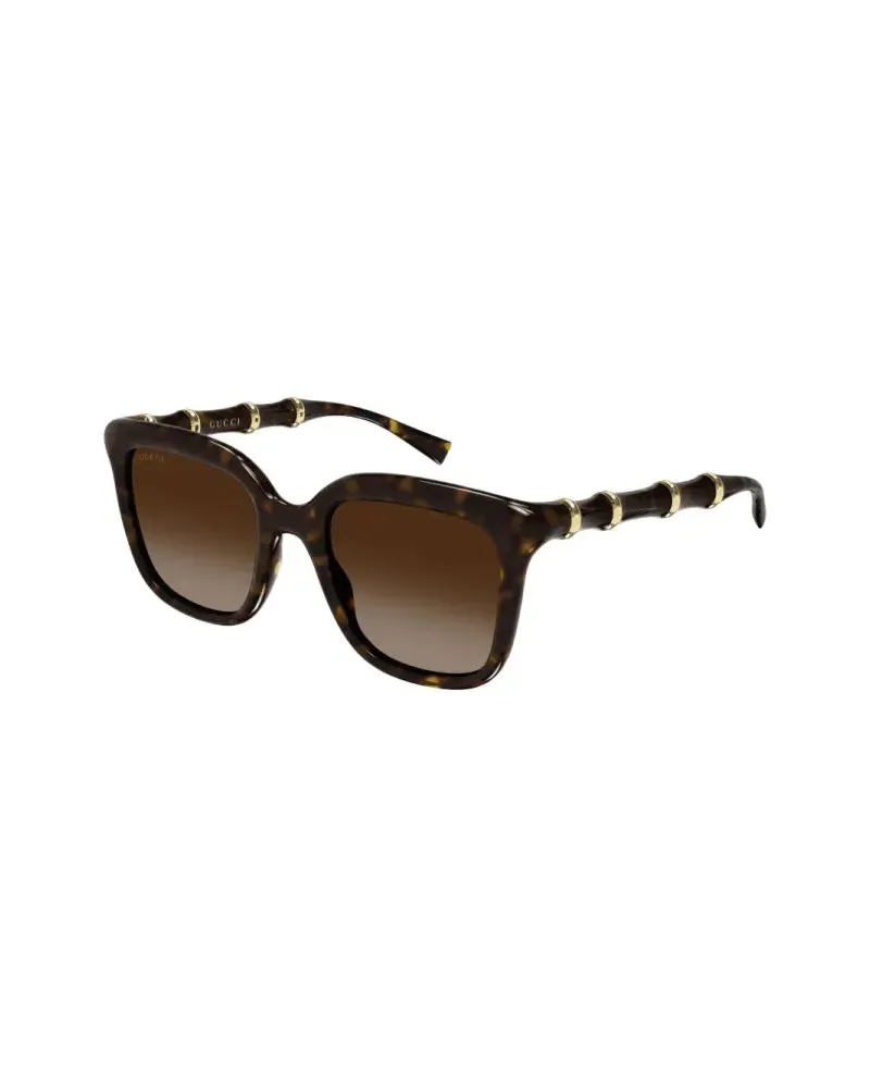 Gucci GG2058S Havana Oversized Sunglasses — Brown Brown
