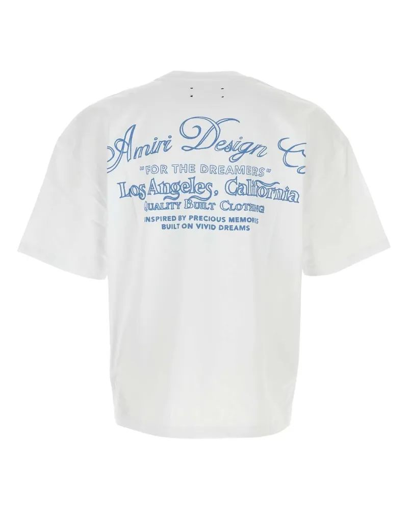 Amiri Logo-Embroidered T-Shirt — White White