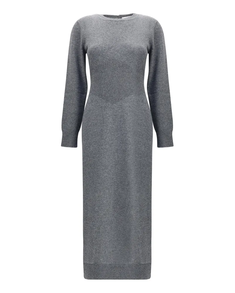Givenchy Women Knit Dress Medium Grey Cashmere (capra Hircus Gray