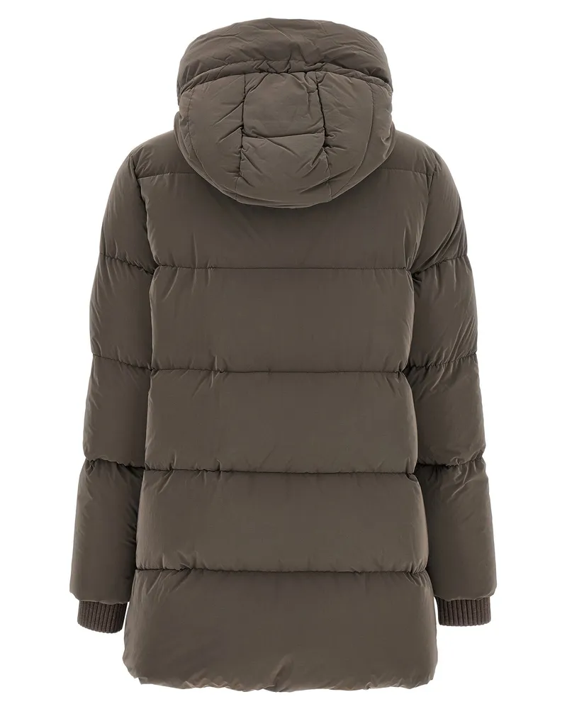 MOORER Down Jacket — Taupe Taupe