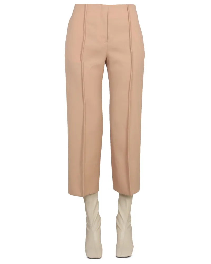 Jil Sander Wool Trousers — Beige Beige
