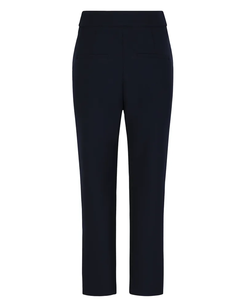 Veronica Beard Women's Trousers Renzo Navy-Silver Polyester Straight Navy/silver Navy