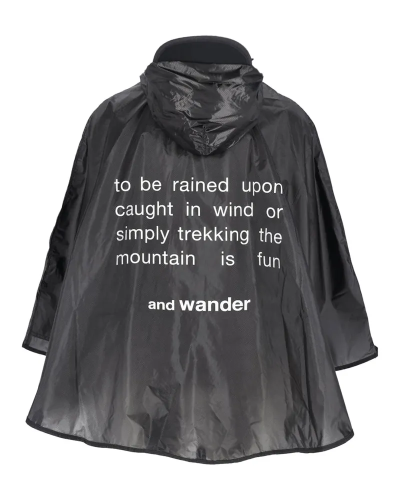and wander Men's Jackets Black Nylon Black