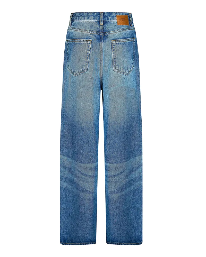 Ganni Women's Jeans Baggy Tint Wash Tencel™ Lyocell Blue