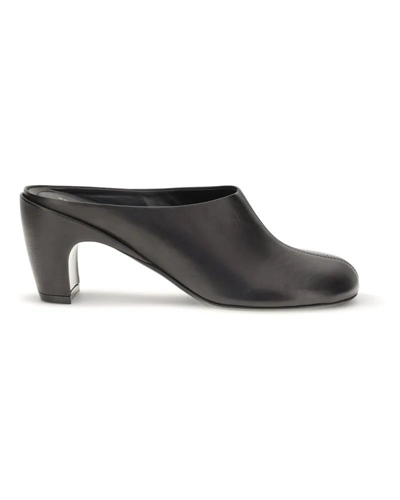 Dries van Noten Women's Leather Mules Black Calf Sandal Black