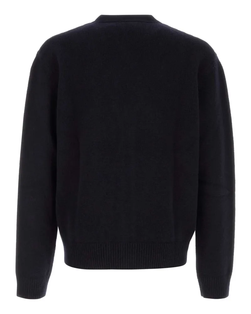 A.P.C. Darknavy Exterior: Wool Maglieria Sweater Navy