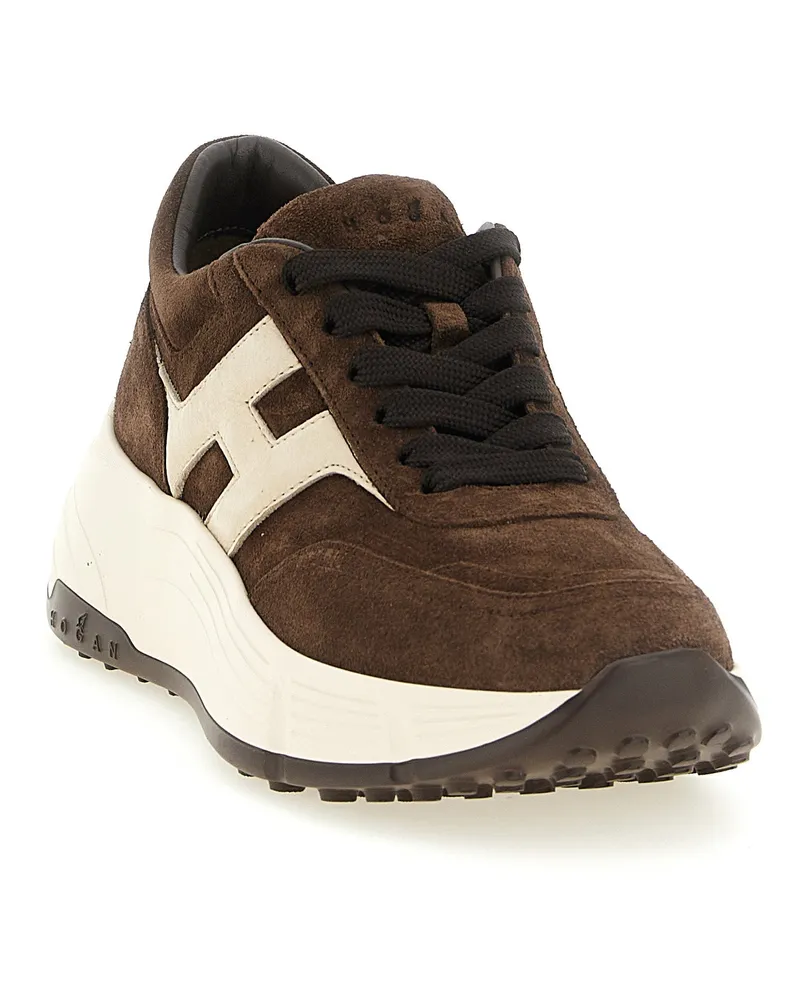 Hogan Hi-Fi Sneaker — Brown Brown