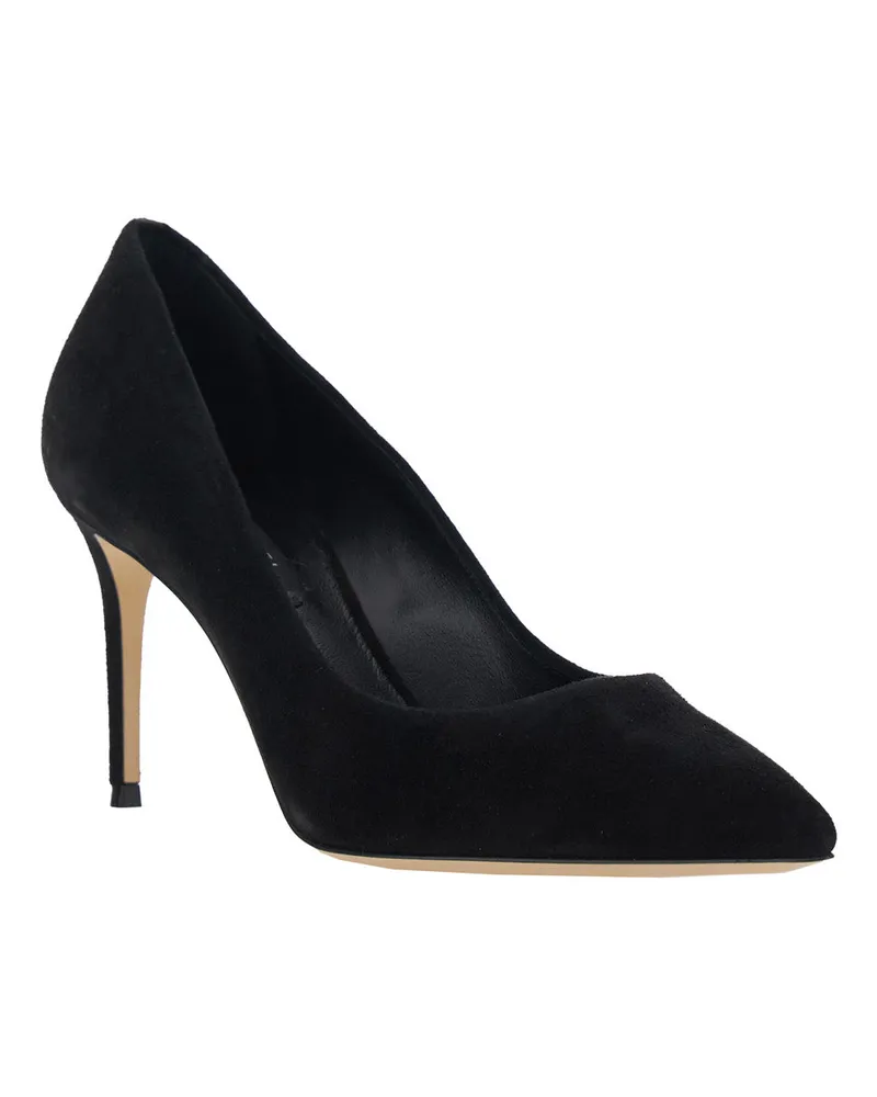 Casadei Women's Pumps Julia Black Suede Black