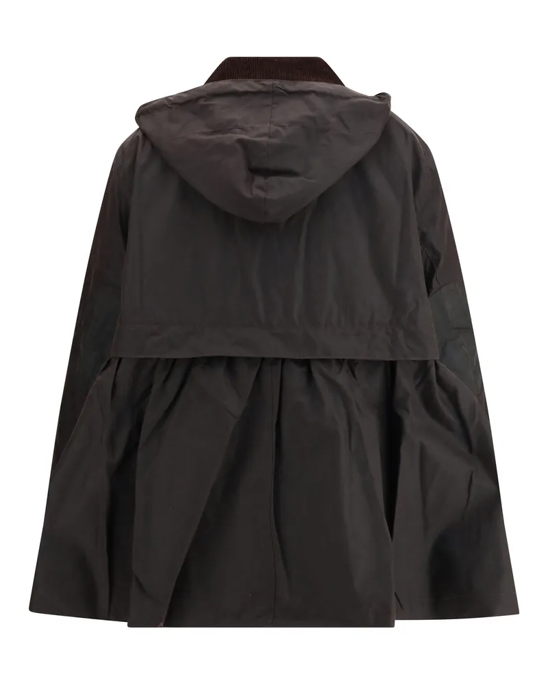 Barbour Women's Waxed Peplum Jacket Rustic Tartan Rustic-Classic Outer: Cotton Rustic/classic Black