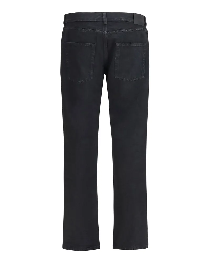 Saint Laurent Men's Slim Fit Denim Jeans Black Sand Cotton Black