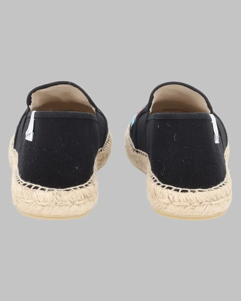 Kenzo Jumping Tiger Espadrille Sandals — Black Black
