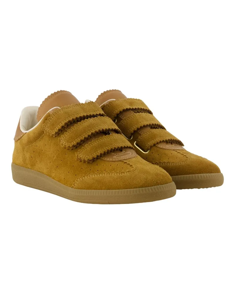 Isabel Marant Women's Beth Trainers -  Leather Brown Calfskin Shoes Sneakers Brown