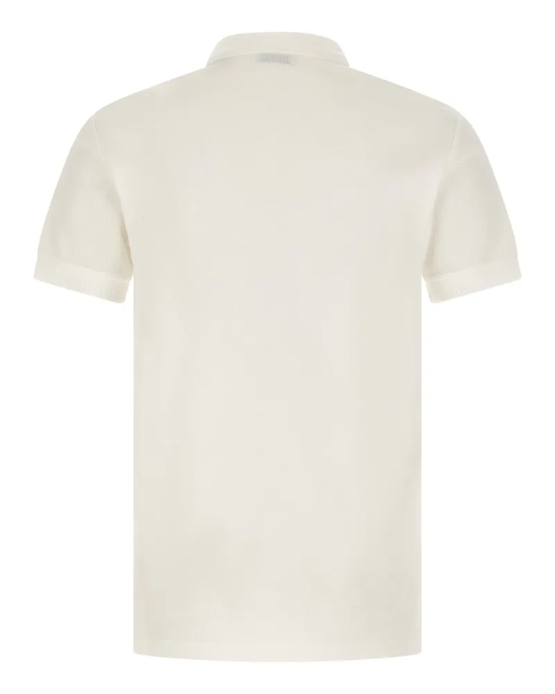 Burberry Men White Cotton Polo Shirt White