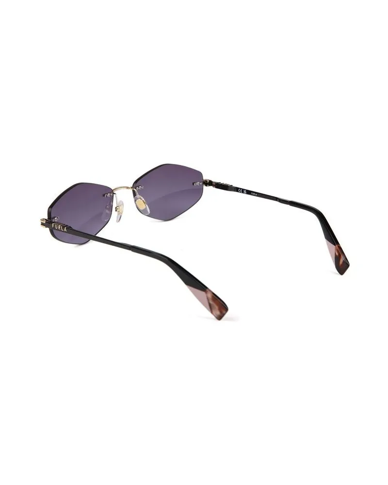 Furla Women's Sunglasses Polished Rose Gold Metal Eyewear Rose