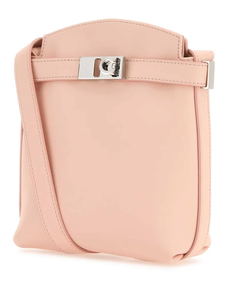 Ferragamo Gancini-Clasp Leather Phone Case — Pink Pink