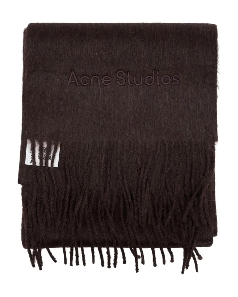 Acne Studios Unisex Scarf -  Wool Brown Accessories Brown