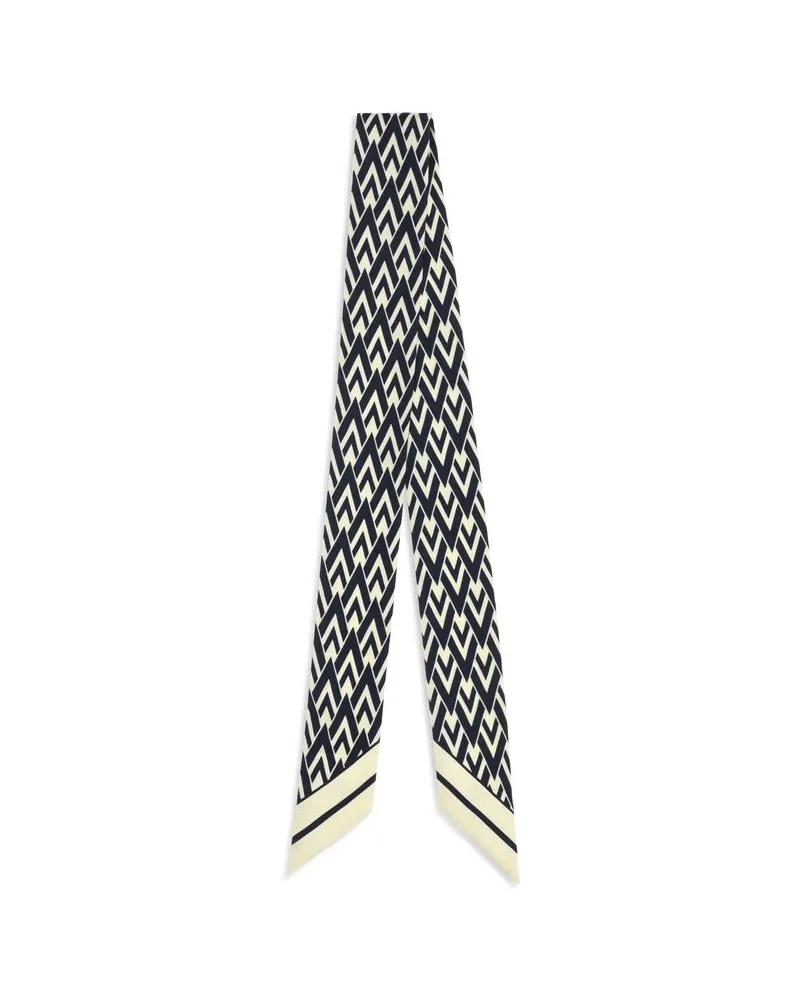 Valentino Garavani Women's Blue Silk Scarf Navy