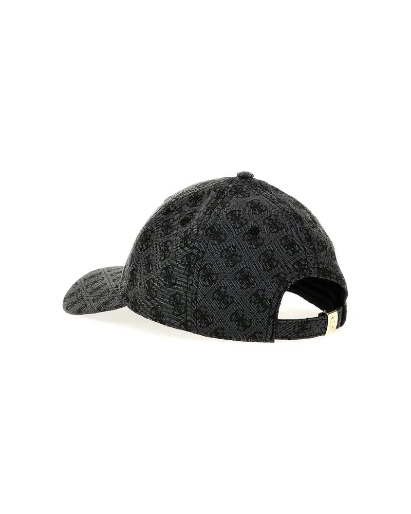 Guess Women's Cap Coal Logo Polyester Accessories - Caps Gray