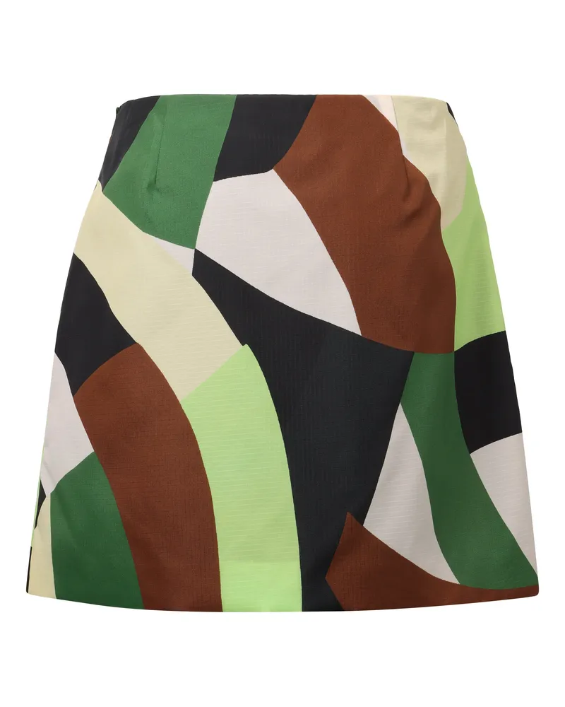 PLAN C Women's Gocaa Cotton Mini-Skirt Multicolor