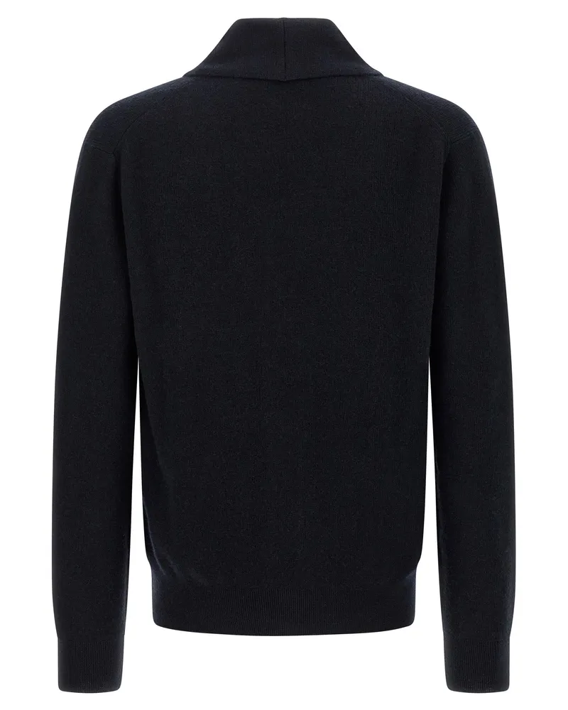 Brioni Men's Blue Cashmere Cardigan Clothing Blue