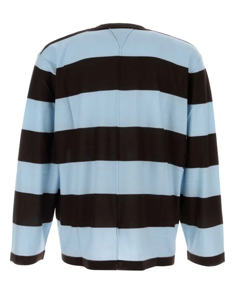 Bottega Veneta 861285v4b70 2611 Darkcarubo Exterior: Cashmere Maglieria Sweater Blue