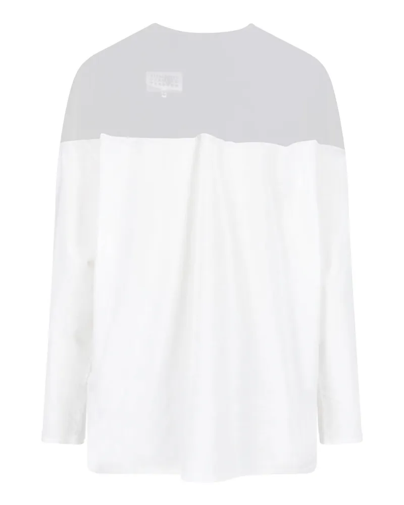 Maison Margiela Women's T-Shirts And Polos White Cotton White