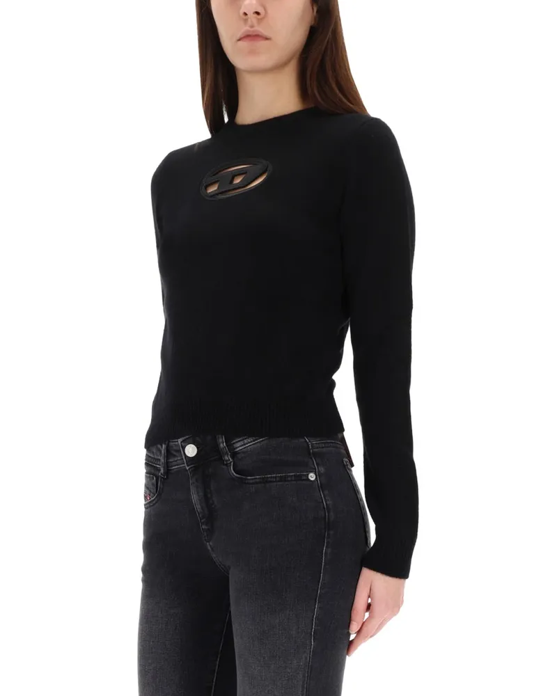 Diesel Wool-Cashmere Blend Sweater — Black Black