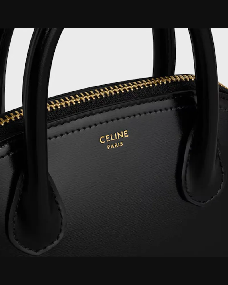 Celine Cel Top Handle Bag — Black Black