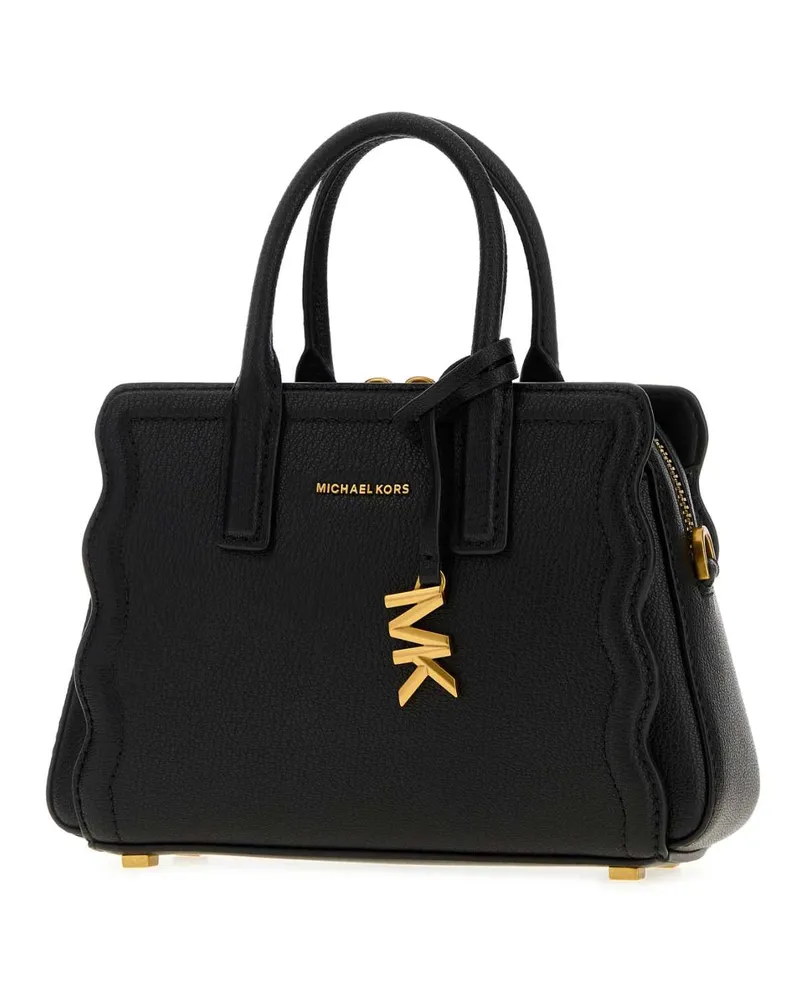 Michael Kors Women's Black Leather Leila Handbag Borse A Mano Bag Black