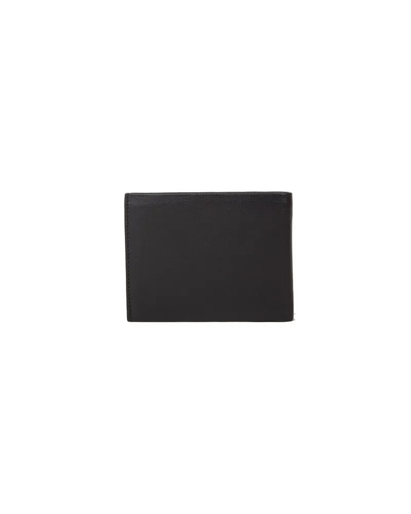 MOMO DESIGN Men's Wallet Black Genuine Leather Bags Black