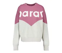 Women's Color-Block Cotton Sweatshirt Mauve Sweatshirts