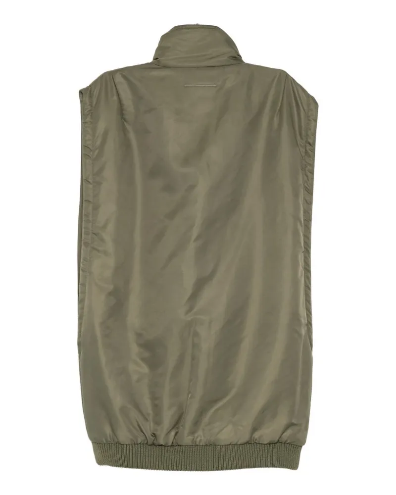 Maison Margiela Oversized Down Vest — Khaki Khaki