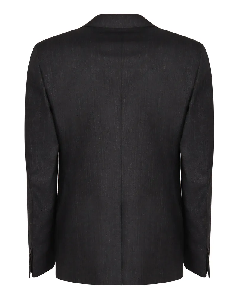 Prada Men's Single-Breasted Wool And Cashmere Coat Grey Suits Gray
