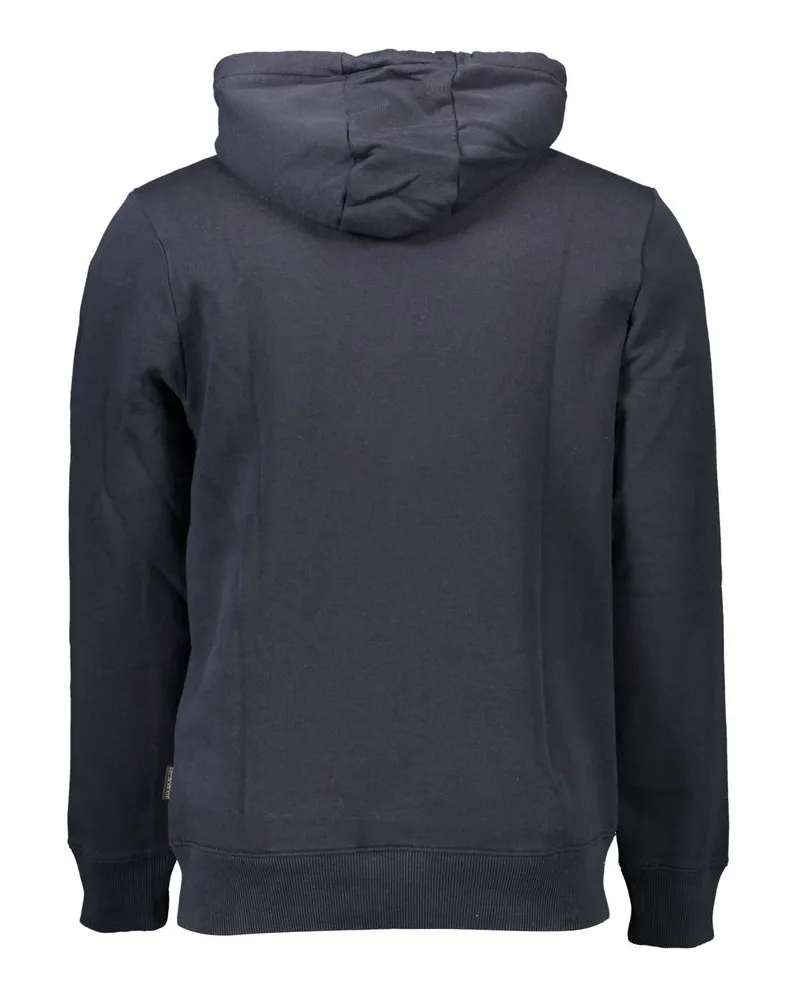 Napapijri Cotton-Blend Hoodie — Blue Blue