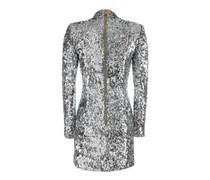 Women's Silver Sequins Mini Dress 9fc Argenté Abiti