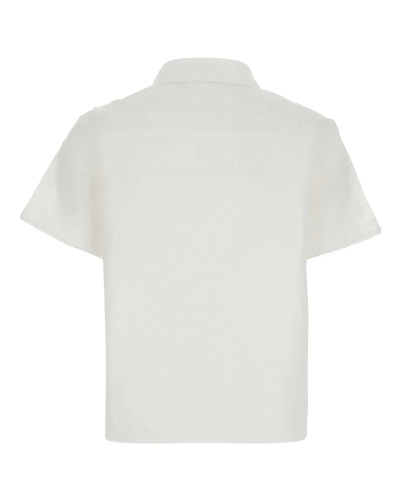 Dunst Women's Shirt Classic Collar White Cotton Blouses White