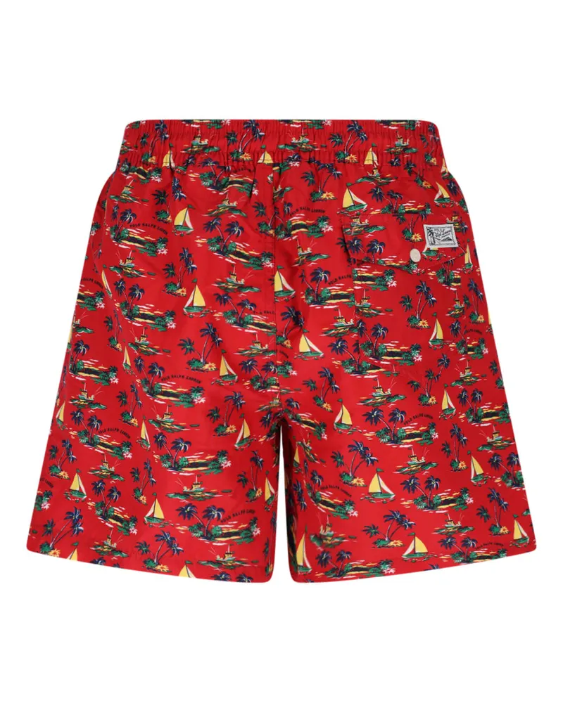 Ralph Lauren Men's Sea Clothing Red Recycled Polyester Red