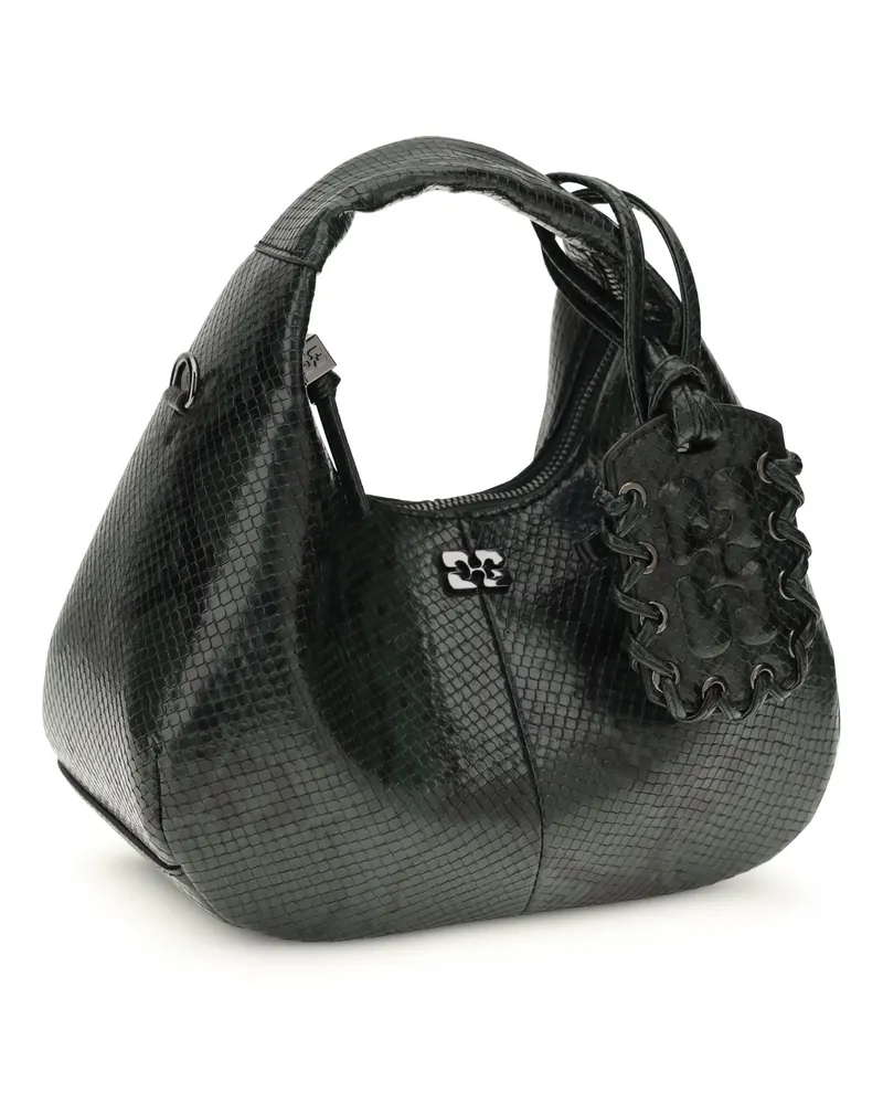 Ganni Women's Mini Snake Handbag Garden Topiary Handbags Hand Bags Green